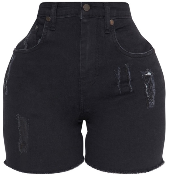 Shape Black High Waisted Shorts - Picture 2 of 4